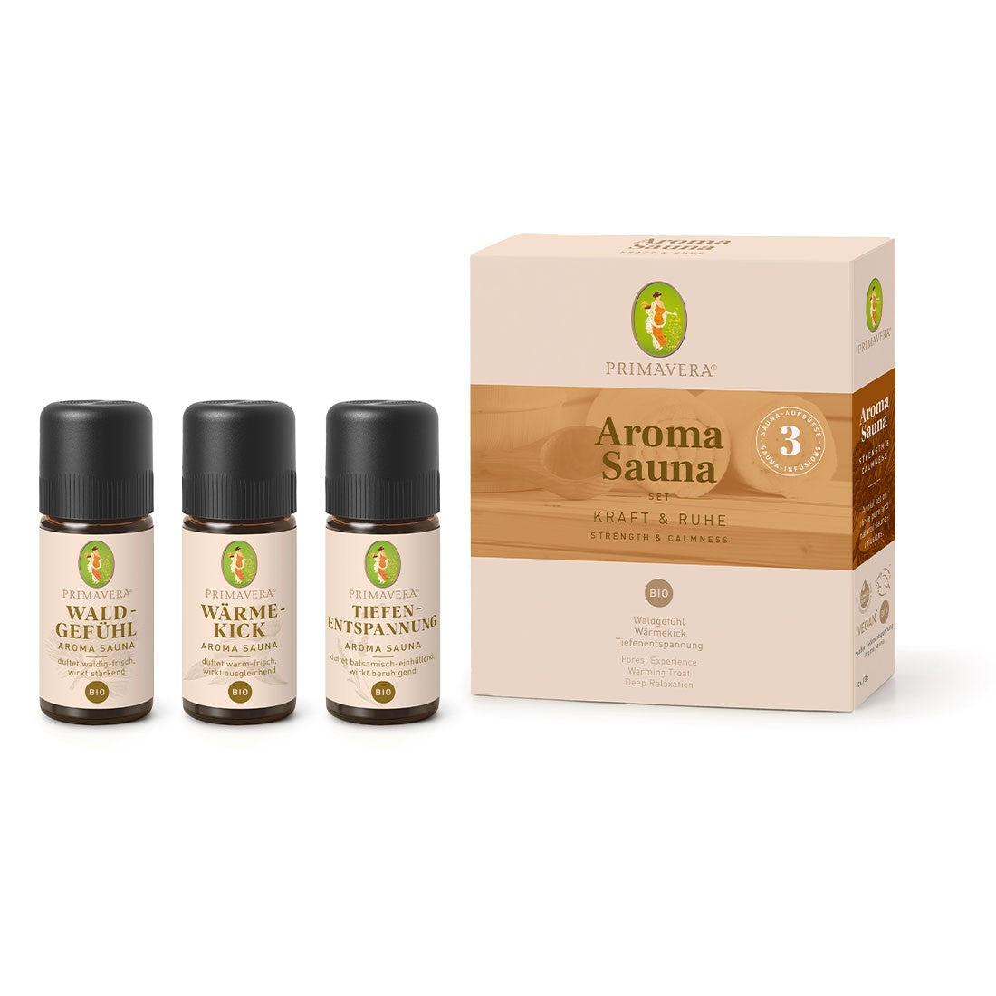 Aroma Sauna Set Kraft & Ruhe 3x10 ml