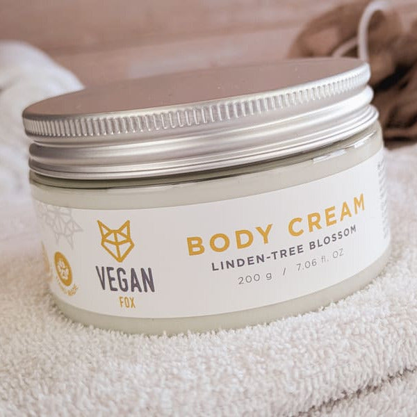 Vegan Fox® Feuchtigkeitscreme mit Lindenblüte für den Körper 200 g