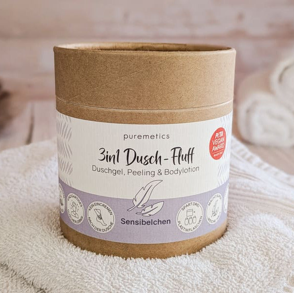 3in1 Dusch-Fluff „Sensibelchen“ 250 g