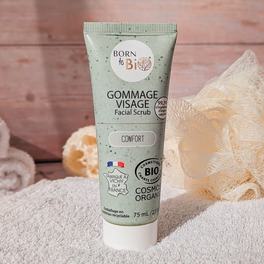 Born to Bio® Gesichtspeeling Mandel und Argan 75 ml