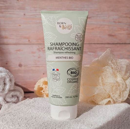 Born to Bio® Erfrischendes Shampoo mit biologischer grüner Minze 200 ml