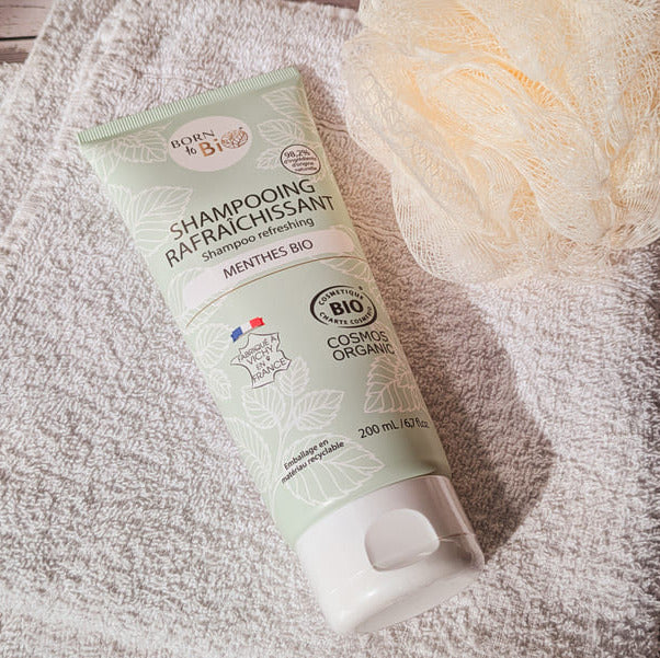 Born to Bio® Erfrischendes Shampoo mit biologischer grüner Minze 200 ml