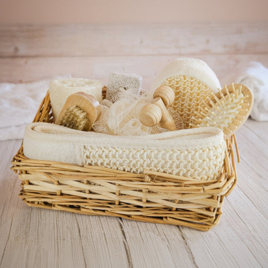 Spa-Geschenkset 9-teilig im Weidenkorb